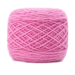 Ярко-Розовый Пряжа мохер, для ткачества, вязание крючком, ярко-розовый, 1.5~2 мм, около 150г/моток