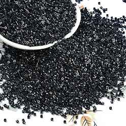 Прусский Синий Гальванизируйте стеклянных шариков семени, Ирис, цилиндр, берлинская лазурь, 1.6x1.3 мм, отверстие : 0.8 мм, Около 60000 шт / фунт