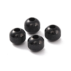 Черный Текстурированный 304 ионное напыление из нержавеющей стали (IP), круглые, электрофорез черный, 6 мм, отверстие : 2 мм