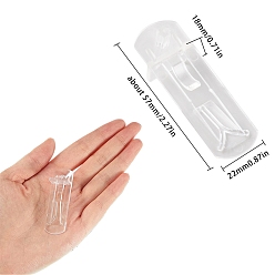 Clear Gorgecraft 30Pcs Plastic Wardrobe Holder Accessories, Rectangle, Clear, 57x18x22mm