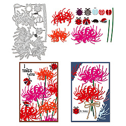 Цветок Весенняя тема трафареты для резки углеродистой стали, для diy scrapbooking, Фотоальбом, декоративная бумага для тиснения, форма для поздравительных открыток, цветок, 180x113x0.8 мм