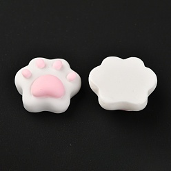 White Resin Cabochons, for DIY Mobile Phone Case Decoration, Claw, White, 17.5x19x7.5mm