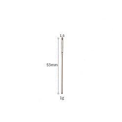 Platinum Metal Heavy Duty Hand Sewing Needles, Platinum, 53mm