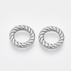 Stainless Steel Color Tarnish Resistant 304 Stainless Steel Link Rings, Round Ring, Stainless Steel Color, 15x3mm, Inner Diameter: 9mm