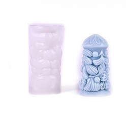 Белый Силиконовые формы для свечей своими руками, пищевой силикон, изготовление украшений, для изготовления свечей, белые, 70x63x122 мм