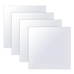 White 4 Sheets ABS Plastic Mould Plates, Rectangle, Sand Table Building Model Material Supplies, White, 200x200x0.5mm