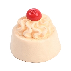 Фора Мини-модель из смолы, имитация торта, аксессуары для оформления микроландшафта, притворяясь опорными украшениями, оранжевые, 24x22.5x22.5 мм