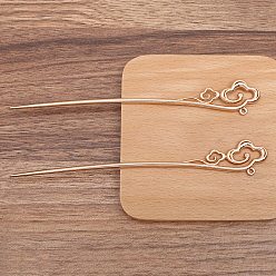 Розовое Золото Поиск палочек для волос из сплава в старинном стиле, для ювелирных украшений своими руками, облако, розовое золото , 153x22 мм, 20 шт / комплект