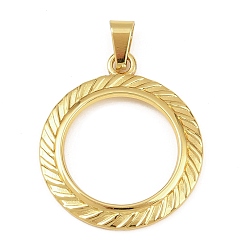 Ring 304 подвески из нержавеющей стали, полый, золотые, кольцо, 29.5x25.5x2 мм, отверстие : 6x3 мм