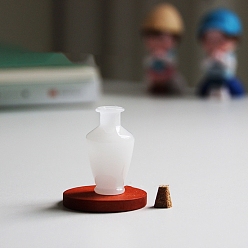 Белый Дым Стеклянные вазы для сухих цветов, украшения, аксессуары для домашнего кукольного домика с микро-ландшафтом, притворяясь опорными украшениями, серый, 20x35 мм