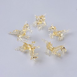 Светло-хаки Украшения для дома, украшения ручной работы дисплея бусины, дракон, светлый хаки, 33~35x18~22x21~25 мм