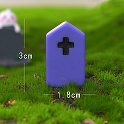 Cross Хэллоуин скульптура из смолы украшения дисплея, для домашнего офисного стола, крестик, 28x6x30 мм
