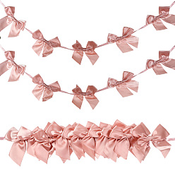 Светло-Коралловый 2 шт. тканевый бантовый подвесной баннер для украшения рождественской елки, настенный декор для дома, свет коралловый, 1930 мм