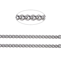 Черный Цвет Металла Латунные витой цепочки, бордюрные цепи, пайки, с катушкой, овальные, без свинца, без никеля и без кадмия, металлический черный , 2x1x0.35 мм, около 301.83 футов (92 м) / рулон