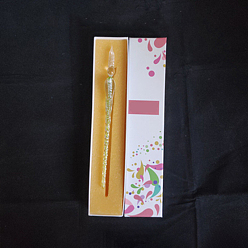 Светло-зеленый Стеклянная ручка с серебряной фольгой для письма, светло-зеленый, 184x6 мм