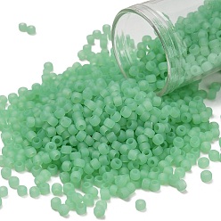 (144F) Ceylon Frost Celery Тохо 8/0 круглые бусины, японский бисер, (144 f) цейлонский морозный сельдерей, 3 мм, отверстие : 1 мм, Около 10000 шт / фунт