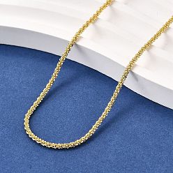 Настоящее золото 18K 2мм латунные звенья цепи ожерелья, без свинца и без кадмия, долговечный, стойки покрытие, реальный 18 k позолоченный, 18.11 дюйм (46 см)