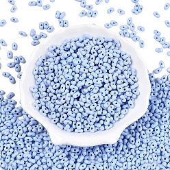 Васильковый Непрозрачные акриловые бусины, арахис, васильковый, 6.5x4x3 мм, отверстие : 1.5 мм, Около 9998 шт / 500 г