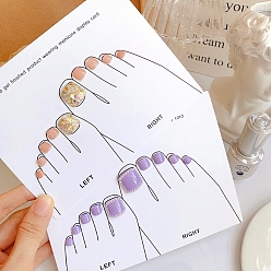 Body Бумажные карточки для маникюра, ручная модель доска для дизайна ногтей цветная дисплейная карта, diy инструменты для отображения диаграммы дизайна ногтей, образец ноги, 12.1x16.1x0.04 см
