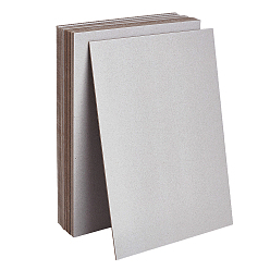 Серый Прямоугольные бумажные доски, для презентаций, школа, офисные и художественные проекты, серые, 295x210x2 мм