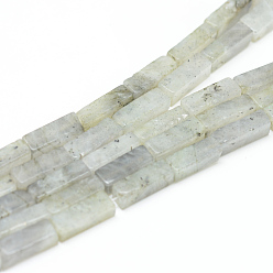 Labradorite Natural Labradorite Bead Strands, Cuboid, 13~14x4~5x4~5mm, Hole: 1mm, about 29~31pcs/strand, 15.3 inch