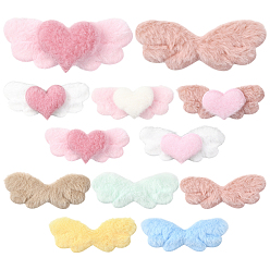 (52) Непрозрачная лаванда 50 шт. 10 стили аксессуары для украшения волос в виде крыльев кролика, разноцветные, 34~35x81~82x10~11.5 мм, 5 шт / стиль