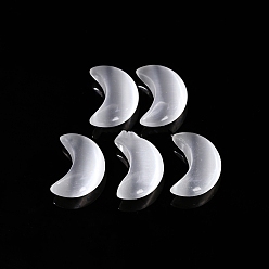 Белый Украшения для витрин с кошачьим глазом, украшение домашнего офиса, луна, белые, 25x18x10 мм