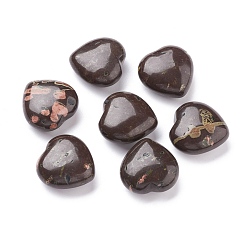 Plum Blossom Jasper Натуральный сливовый цвет яшмы сердце любовь камень, карманный пальмовый камень для балансировки рейки, 30x30x15 мм