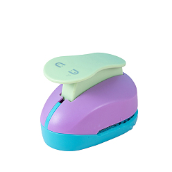 Случайный цвет Пластиковый дырокол для скрапбукинга и поделок из бумаги, красочный, случайный цвет, 68x110x80 мм