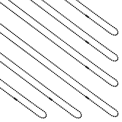 Черный Цвет Металла 6шт. 304 комплект из шариковой цепи из нержавеющей стали, металлический черный , 29.5 дюйм (75 см)