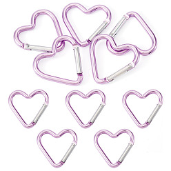 Сливовый 5пружинные кольца из цинкового сплава, сердце, слива, 43.2x42 мм