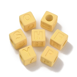 Мокасин Прорезиненные прозрачные акриловые бусины, квадратный, мокасин, 12x12x12 мм, отверстие : 7 мм