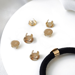 Платина Металлическая пряжка для волос, укладка волос, для украшения волос своими руками хвостик, платина, 12 мм