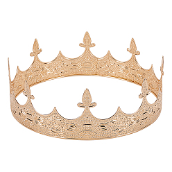 Золотой Резинки для волос для девочек, корона, золотые, 180x64.5 мм, внутренний диаметр: 183 мм