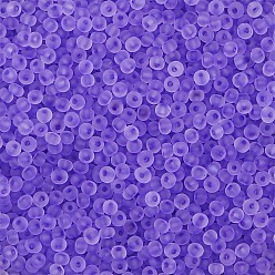 Темная Орхидея Стеклянный бисер матового цвета, рондель, темные орхидеи, 4 мм, отверстие : 1 мм, о 100 шт / комплект