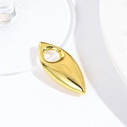 Золотой Латунные подвески, регби, золотые, 38.5x16x9 мм, отверстие : 8 мм