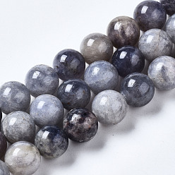 Iolite Natural Iolite Beads Strands, Round, 10mm, Hole: 0.8mm, about 39~40pcs/strand, 15.35 inch~15.75 inch(39~40cm)