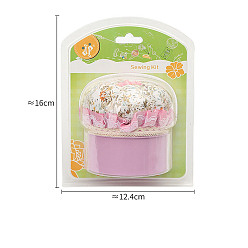 PeachPuff Flower Pattern Handmade Needle Pin Cushions, Pincushions for Needlework, PeachPuff, 16x12.4cm