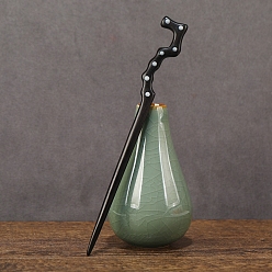 Черный Деревянные палочки для волос, деревянная шпилька для волос большая медведица, аксессуары для волос для женщин и девочек, чёрные, 200 мм