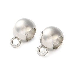 Платина Поручни из пластиковой трубы ccb, круглые, платина, 14.5x8x10.5 мм, отверстие : 2.5 мм, внутренний диаметр: 6.5 мм