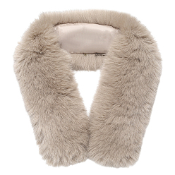 Светло-коричневый 1Ошейник из искусственной лисьей шерсти для женщин (шт.), загар, 835~860x105~155x50~55 мм