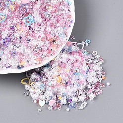 Фламинго Пластик, смола и стекло, блестящий нейл-арт с глиттером, маникюрные блестки, diy sparkly paillette советы ногтей, разнообразные, фламинго, 2~6x2~7x0.3~1.5 мм, около 28125 шт / упаковка