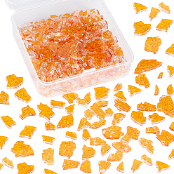 Золотистый Кабошоны из стекла, мозаичные плитки, для украшения дома или поделок, разнообразные, золотые, 3.5~24x3.5~20x3 мм, около 150 г / коробка