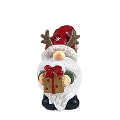 Красный Рождественские украшения из смолы, Дед Мороз, красные, 80x60x110 мм