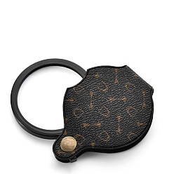 Черный 8x маленькие увеличительные очки для детей/старших, Карманная лупа для чтения/близкой работы, Мини-складная лупа с защитным чехлом из искусственной кожи, чёрные, 16x7 см