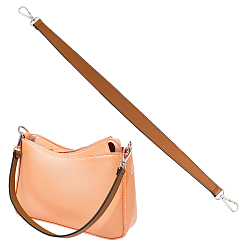 Peru PU Leather Bag Straps, with Alloy Swivel Clasps, for Bag Handle Replacement Accessories, Peru, 50cm