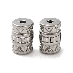 Нержавеющая Сталь Цвет Не тускнеет 304 бусины из нержавеющей стали, колонка, цвет нержавеющей стали, 8.5x5.5 мм, отверстие : 1.5 мм