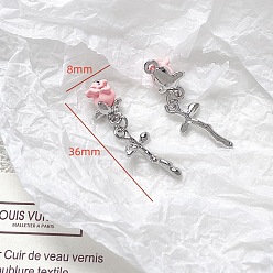 Цветок Платинового сплава подвески, цветок, 36x8 мм