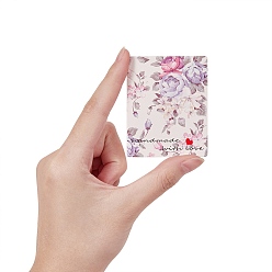 Mixed Color 180 Pcs 6 Styles Cardboard Necklace Earring Set Display Cards, Rectangle, Mixed Color, 6.4x5.1x0.02cm, 30pcs/style