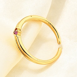 (123L) Белый крем непрозрачный блеск Манжеты из латуни с микро паве кубический цирконий для женщин, без кадмия, без никеля и без свинца, плоско-круглые, реальный 18 k позолоченный, огнеупорный кирпич, 3.5 мм